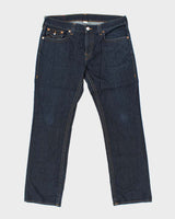 Vintage True Religion Raw Flap Pocket Low Rise Straight Leg Denim Jeans - W38 L34