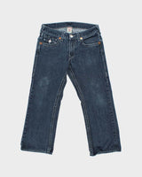 Vintage Y2K 00s True Religion Made In USA Billy Flap Bootcut Denim Jeans - W33 L28