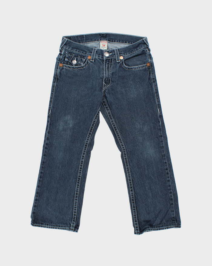 Vintage Y2K 00s True Religion Made In USA Billy Flap Bootcut Denim Jeans - W33 L28