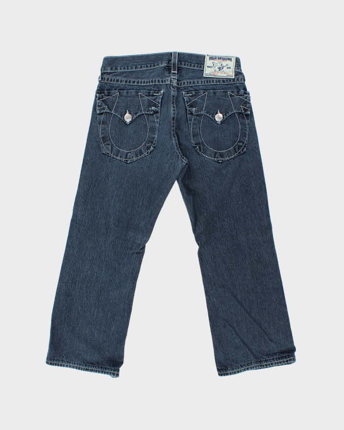 Vintage Y2K 00s True Religion Made In USA Billy Flap Bootcut Denim Jeans - W33 L28
