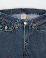 Vintage Y2K 00s True Religion Made In USA Billy Flap Bootcut Denim Jeans - W33 L28