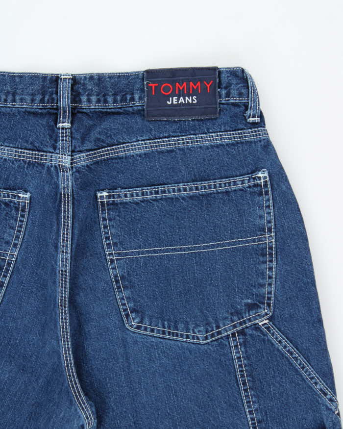 Vintage 1990s Tommy Hilfiger Wide Leg Denim Carpenter Jeans - W34 L30