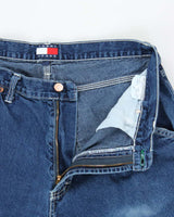 Vintage 1990s Tommy Hilfiger Wide Leg Denim Carpenter Jeans - W34 L30