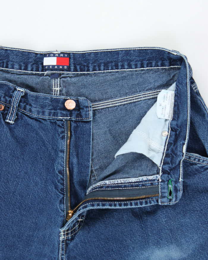 Vintage 1990s Tommy Hilfiger Wide Leg Denim Carpenter Jeans - W34 L30