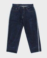 Vintage Y2K 00s Nautica Marine Denim Raw Selvedge Wide Leg Jeans - W38 L30