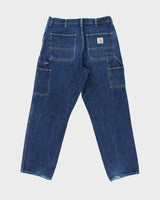 Vintage Carhartt WIP Single Knee Relaxed Denim Carpenter Jeans - W33 L31