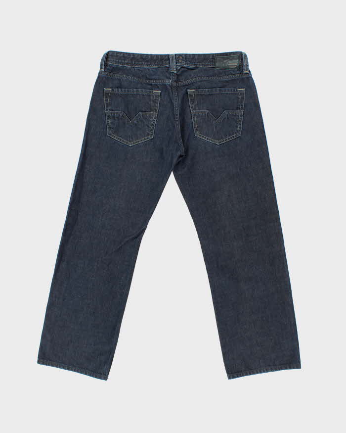 Vintage Diesel Larkee Low Rise Raw Indigo Straight Leg Denim Jeans - W34 L29