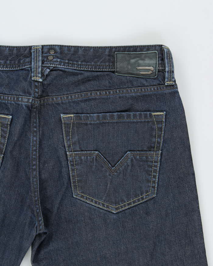 Vintage Diesel Larkee Low Rise Raw Indigo Straight Leg Denim Jeans - W34 L29