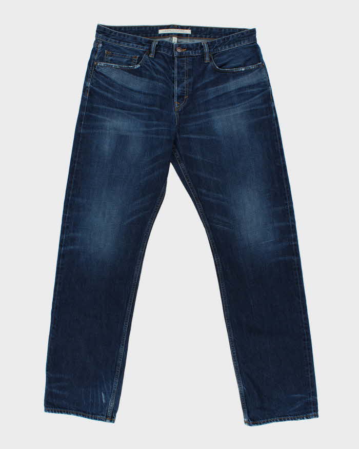 Banana Republic White Oak Selvedge Cone Denim Made In USA Straight Fit Jeans - W37 L34
