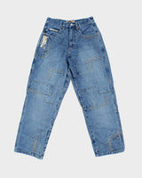 Vintage Y2K 00s Southpole Patchwork Relaxed Straight Leg Denim Jeans - W28 L30