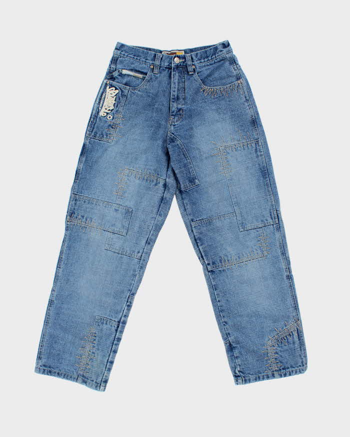 Vintage Y2K 00s Southpole Patchwork Relaxed Straight Leg Denim Jeans - W28 L30