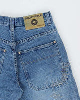 Vintage Y2K 00s Southpole Patchwork Relaxed Straight Leg Denim Jeans - W28 L30