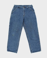 Vintage Carhartt B13 Original Dungaree Fit Denim Carpenter Jeans - W34 L32