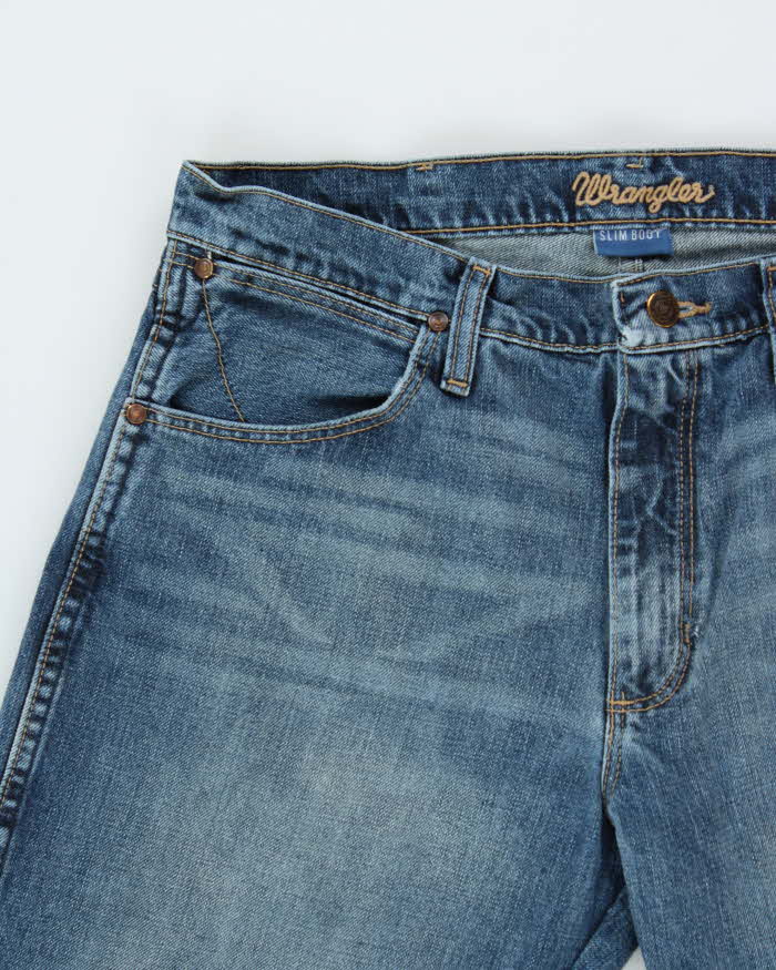 Vintage Y2K 00s Wrangler Slim Bootcut Denim Jeans - W33 L34