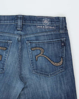 Vintage Y2K 00s Rock &amp; Republic 'Henlee' Made In USA Low Rise Bootcut Denim Jeans - W34 L28
