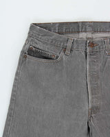 Vintage 1996 Levi's 501 Red Batwing Tag Made In USA Straight Leg Denim Jeans - W33 L32