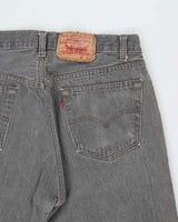 Vintage 1996 Levi's 501 Red Batwing Tag Made In USA Straight Leg Denim Jeans - W33 L32