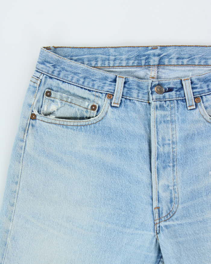 Vintage 1998 Levi's 501 Red Batwing Made In USA Jeans - W33 L34