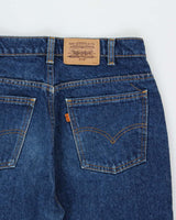 Vintage 1998 Levi's 619 Orange Tab High Waisted Straight Leg Denim Jeans - W32 L34