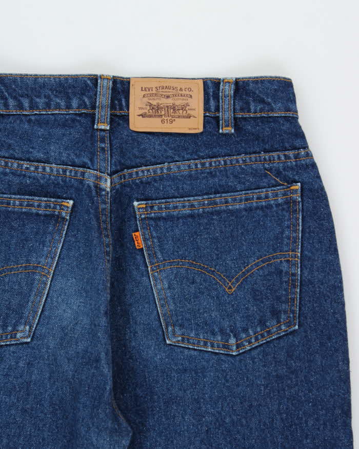 Vintage 1998 Levi's 619 Orange Tab High Waisted Straight Leg Denim Jeans - W32 L34