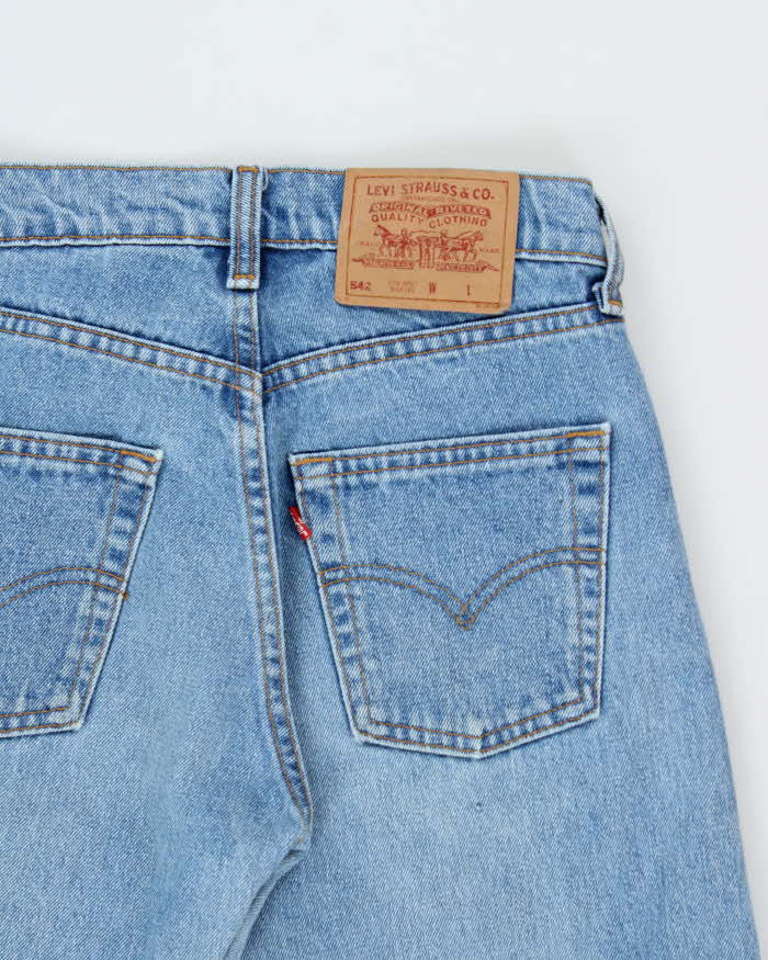 Vintage 1995 Levi's 542 Batwing Tag Made In Canada Low Rise Wide Leg Denim Jeans - W26 L32