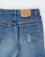 Vintage 1986 Levi's 517 Orange Tab Made In USA Denim Straight Leg Tapered Jeans - W32 L31