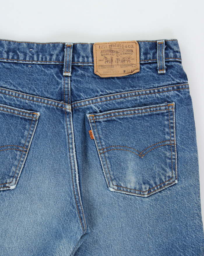 Vintage 1986 Levi's 517 Orange Tab Made In USA Denim Straight Leg Tapered Jeans - W32 L31