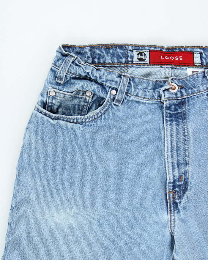 Vintage 1997 Levi's SilverTab Batwing Made In USA Loose Fit Denim Jeans - W32 L32