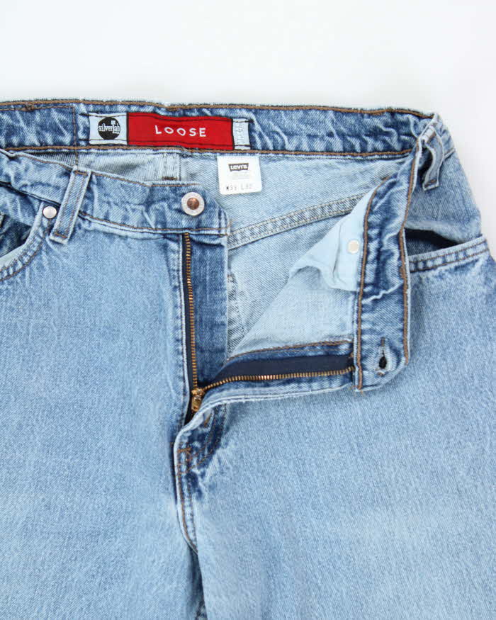 Vintage 1997 Levi's SilverTab Batwing Made In USA Loose Fit Denim Jeans - W32 L32
