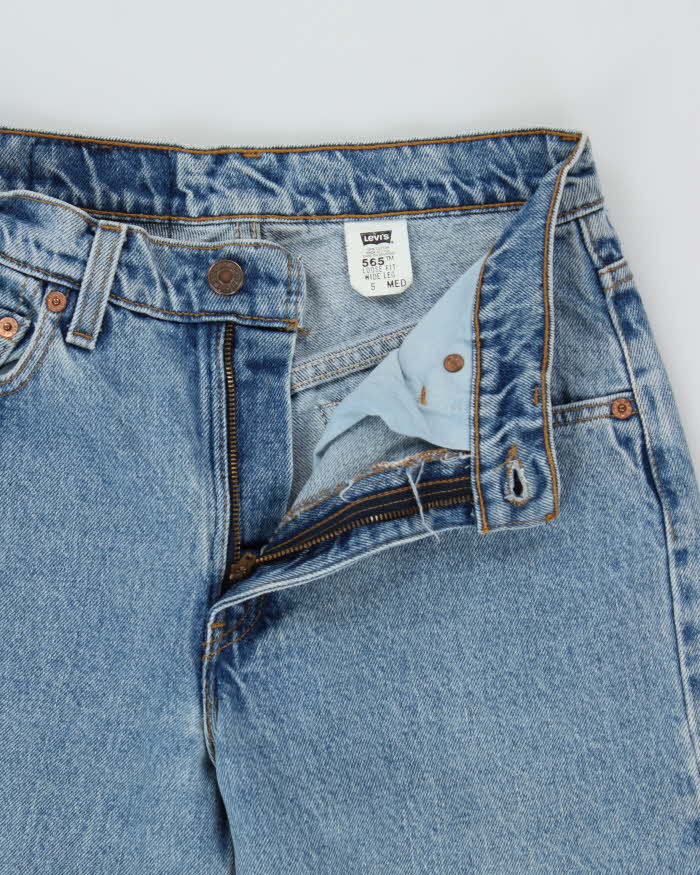 Vintage 1996 Levi's 565 Batwing Made In USA Loose Fit Wide Leg Denim Jeans - W26 L31