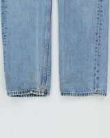 Vintage 1996 Levi's 501 Red Batwing Made In USA Straight Leg Denim Jeans - W30 L29