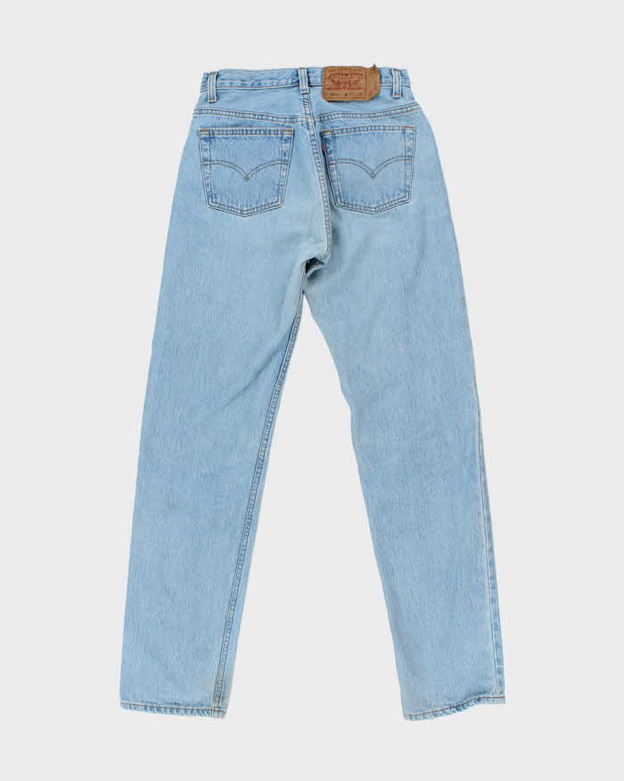 Vintage 1995 Levi's 501xx Red Batwing Made In USA Straight Leg Denim Jeans - W28 L32