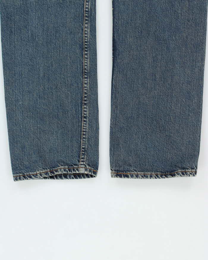 Vintage Y2K 2003 Levi's 501 Batwing Straight Leg Distressed Patchwork Denim Jeans - W31 L34