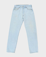 Vintage 1996 Levi's 501 Red Batwing Made In Canada Straight Leg Denim Jeans - W32 L33