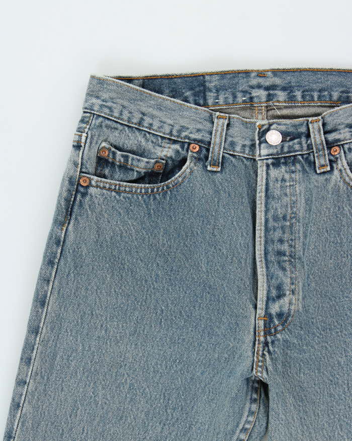 Vintage 1992 Levi's 501 Red Batwing Made In USA Straight Leg Japanese Denim Jeans - W29 L27