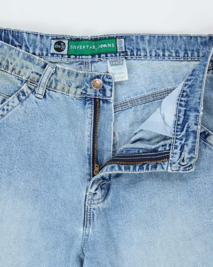 Vintage 1990s Levi's SilverTab Batwing Wide Leg Denim Carpenter Jeans - W32 L28