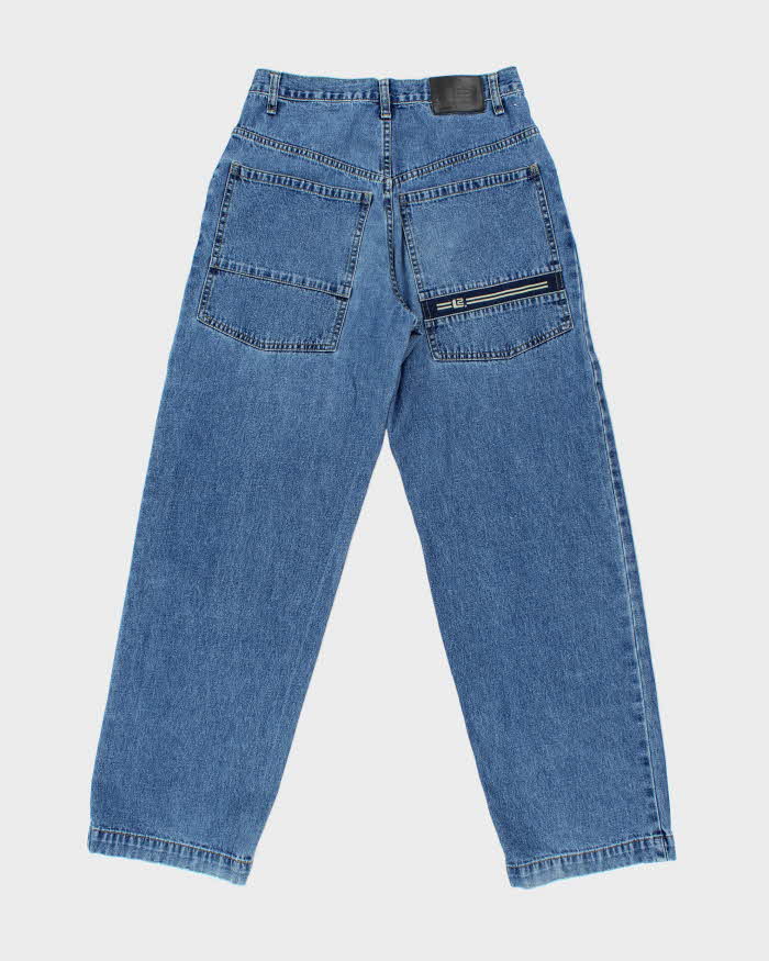 Vintage 1999 Levi's L2 Skate White Tab Batwing Wide Leg Denim Carpenter Jeans - W30 L32
