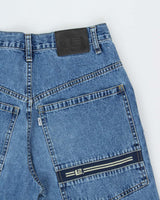 Vintage 1999 Levi's L2 Skate White Tab Batwing Wide Leg Denim Carpenter Jeans - W30 L32