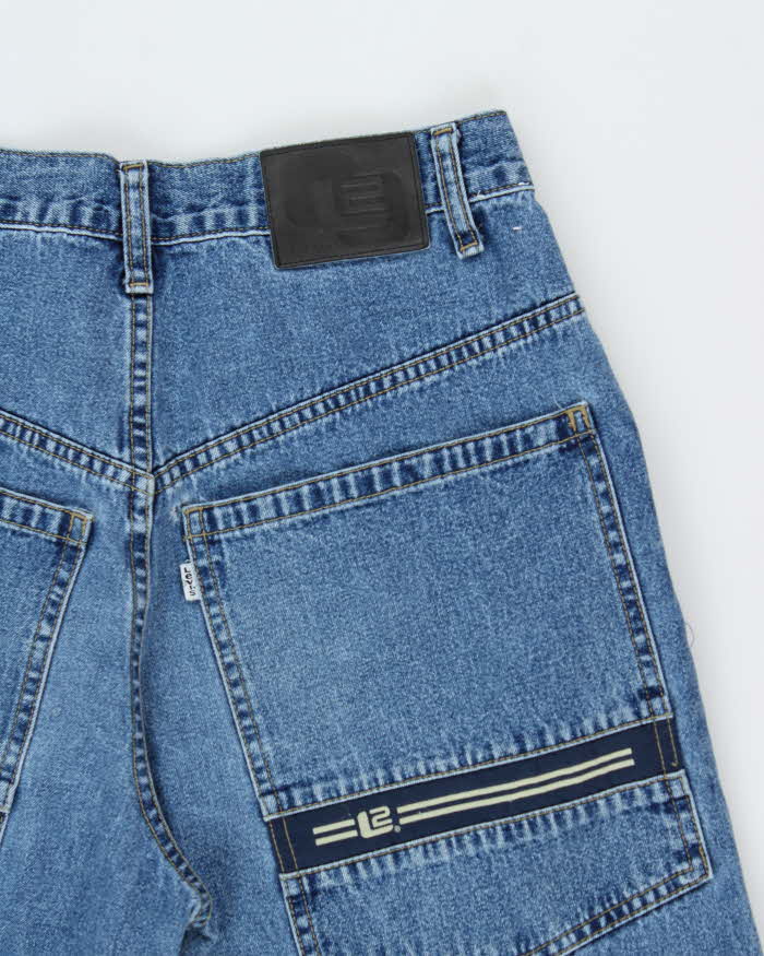 Vintage 1999 Levi's L2 Skate White Tab Batwing Wide Leg Denim Carpenter Jeans - W30 L32