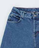Vintage 1990s Hurley Made In USA Wide Leg Baggy Denim Jeans - W33 L31