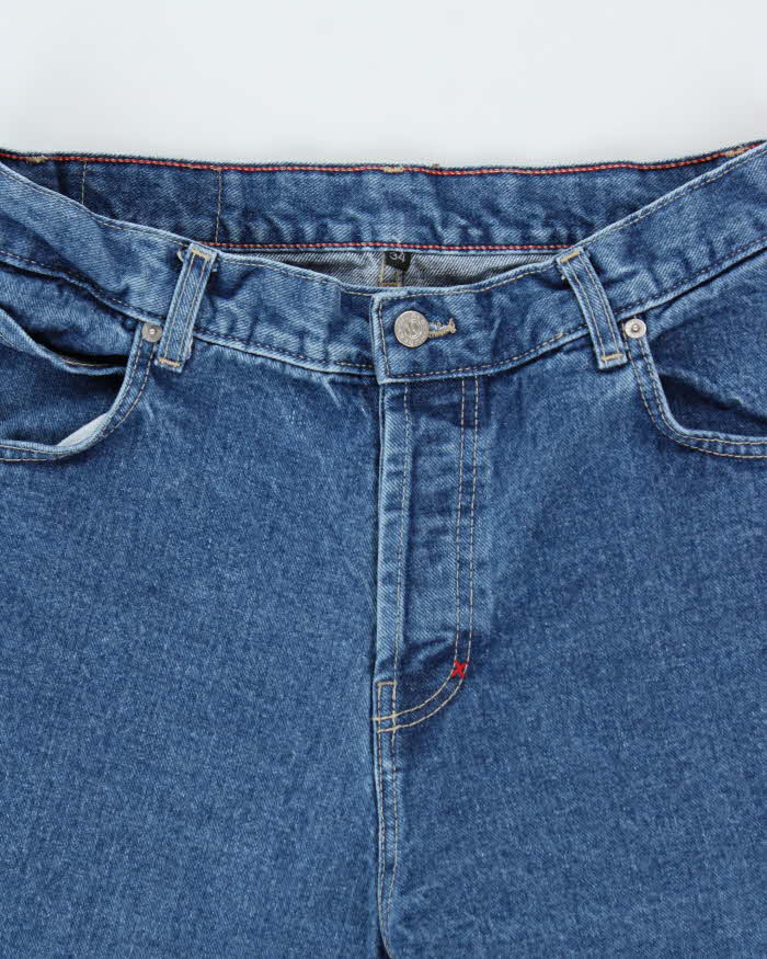Vintage 1990s Hurley Made In USA Wide Leg Baggy Denim Jeans - W33 L31