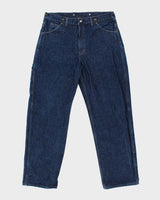 Vintage 1990s Key Imperial Workwear Wide Leg Indigo Denim Carpenter Jeans - W38 L32