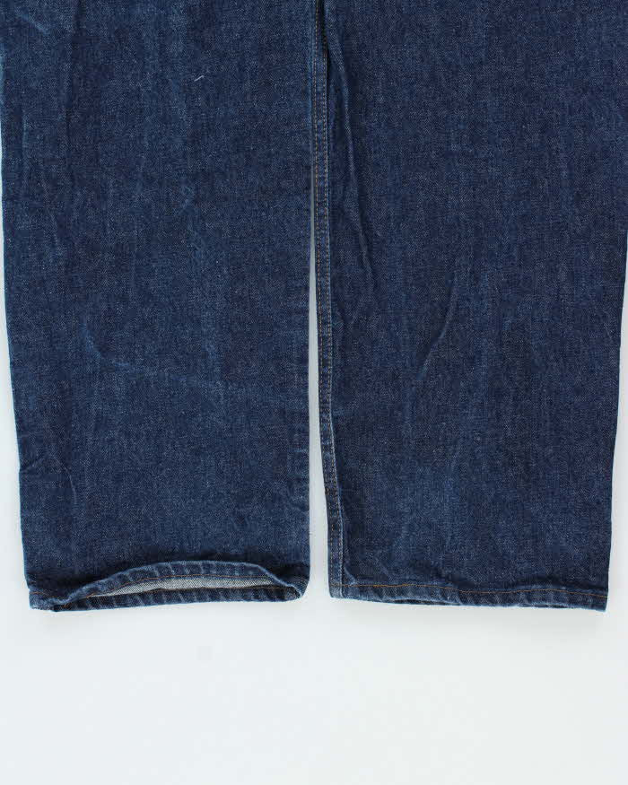 Vintage 1990s Key Imperial Workwear Wide Leg Indigo Denim Carpenter Jeans - W38 L32