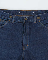 Vintage 1990s Key Imperial Workwear Wide Leg Indigo Denim Carpenter Jeans - W38 L32