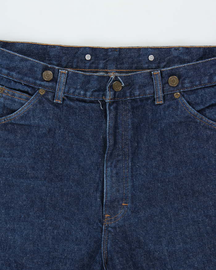 Vintage 1990s Key Imperial Workwear Wide Leg Indigo Denim Carpenter Jeans - W38 L32
