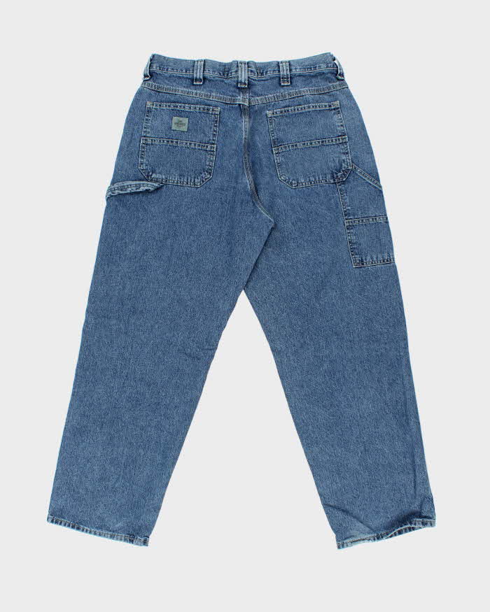 Vintage Y2K 00s Lee Dungarees Wide Leg Denim Carpenter Jeans - W34 L30