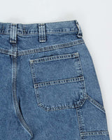 Vintage Y2K 00s Lee Dungarees Wide Leg Denim Carpenter Jeans - W34 L30