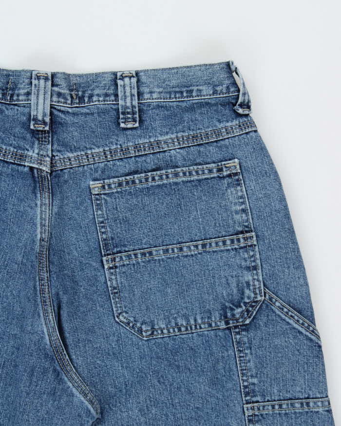 Vintage Y2K 00s Lee Dungarees Wide Leg Denim Carpenter Jeans - W34 L30