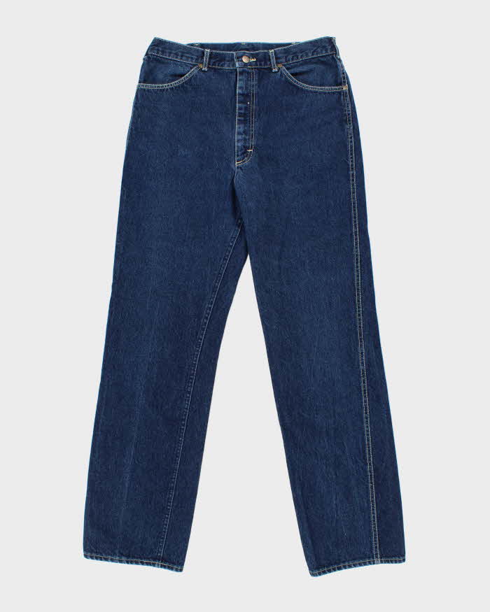 Vintage 1986 Lee Union Made In USA Relaxed Straight Leg Denim Jeans - W34 L33
