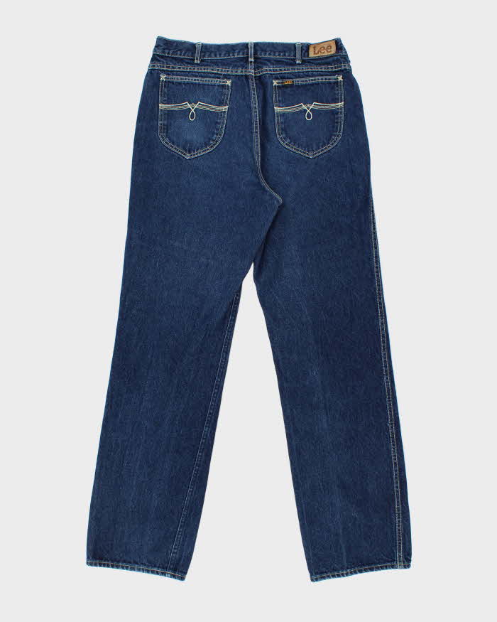 Vintage 1986 Lee Union Made In USA Relaxed Straight Leg Denim Jeans - W34 L33